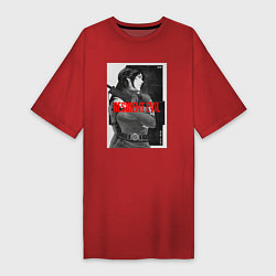 Футболка женская-платье Ада Вонг - Resident evil, цвет: красный