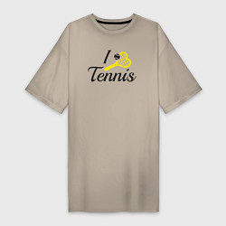 Женская футболка-платье Love tennis