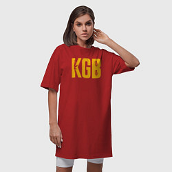 Футболка женская-платье KGB, цвет: красный — фото 2