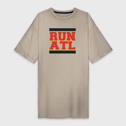 Женская футболка-платье Run Atlanta Hawks