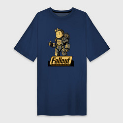 Женская футболка-платье Vault boy in armor