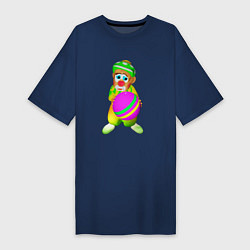 Женская футболка-платье Клоун с мячиком