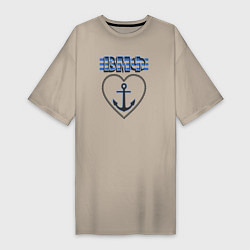 Женская футболка-платье 30 июля ВМФ