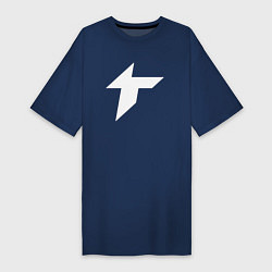 Женская футболка-платье Thunder awaken logo