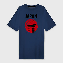 Женская футболка-платье Japan red sun