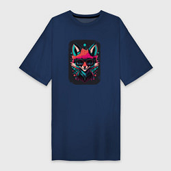 Женская футболка-платье Playful fox