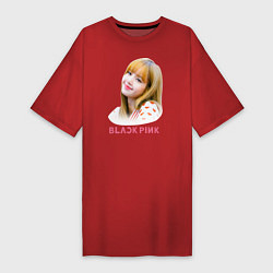 Женская футболка-платье Lisa Blackpink