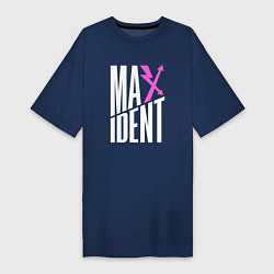 Футболка женская-платье Maxident - stray kids, цвет: тёмно-синий