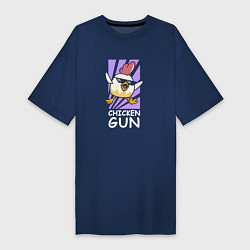 Женская футболка-платье Chicken Gun - Game