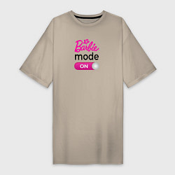 Женская футболка-платье Барби мод