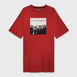Женская футболка-платье Тру фанат Joy Division