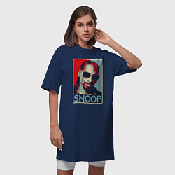 Футболка женская-платье Snoop, цвет: тёмно-синий — фото 2