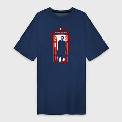 Женская футболка-платье Doctor who tardis