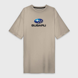 Женская футболка-платье Subaru sport auto