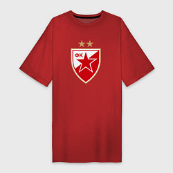 Женская футболка-платье Црвена звезда сербия