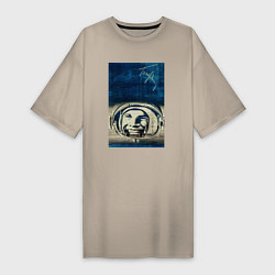 Женская футболка-платье Космонавт номер один