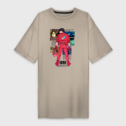 Женская футболка-платье Канеда из аниме акира