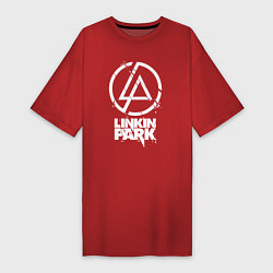 Женская футболка-платье Linkin Park - white