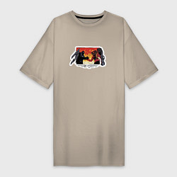 Женская футболка-платье Титан Спикермен с титаном Камераменом