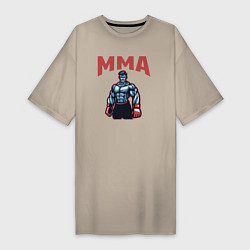 Женская футболка-платье MMA боец