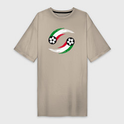 Женская футболка-платье Итальянские мячи