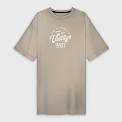 Женская футболка-платье 1987 год - выдержанный до совершенства
