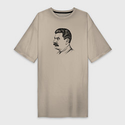 Женская футболка-платье Сталин в профиль