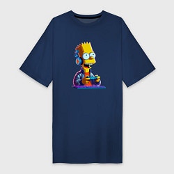 Женская футболка-платье Bart is an avid gamer