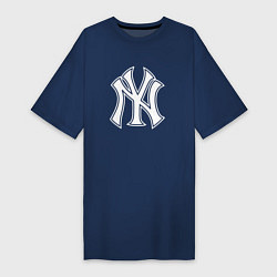 Женская футболка-платье New York yankees - baseball logo