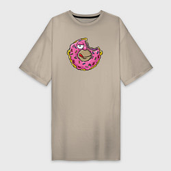 Женская футболка-платье Homer donut