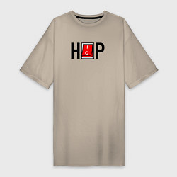 Женская футболка-платье Hip Hop выключатель
