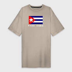Женская футболка-платье Free Cuba