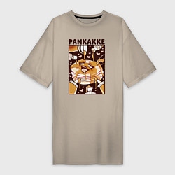 Женская футболка-платье Блинчики - pancakes ahegao