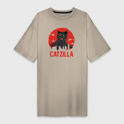 Женская футболка-платье Catzilla