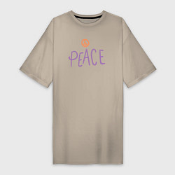 Женская футболка-платье My peace