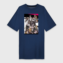 Футболка женская-платье Великий из бродячих псов, цвет: тёмно-синий