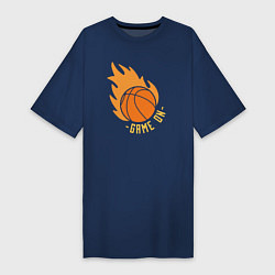 Женская футболка-платье Game on basketball
