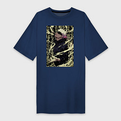 Женская футболка-платье Магическая битва Сатору Годзё