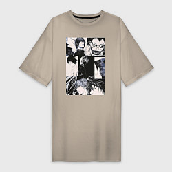 Женская футболка-платье Тетрадь смерти Рюк