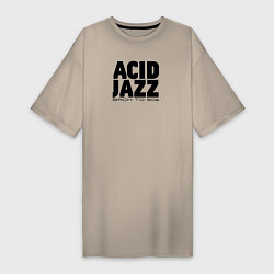 Женская футболка-платье Acid jazz in black