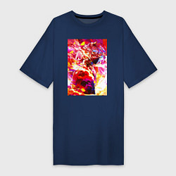 Женская футболка-платье Адский рай огненный Габимару