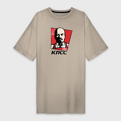 Женская футболка-платье Владимир Ленин революционер