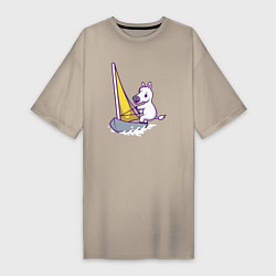 Женская футболка-платье Лошадь яхтсмен