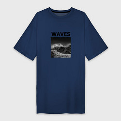 Женская футболка-платье Waves
