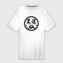 Женская футболка-платье Дзюдо символ