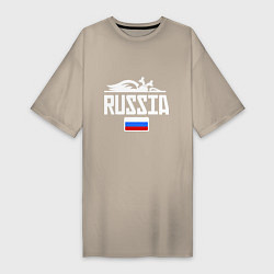 Женская футболка-платье Russia