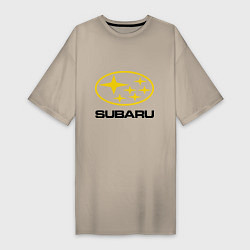 Женская футболка-платье Subaru Logo