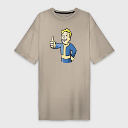Женская футболка-платье Fallout vault boy