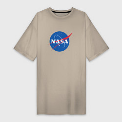 Женская футболка-платье NASA: Logo