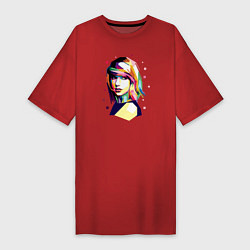 Женская футболка-платье Taylor Swift Art